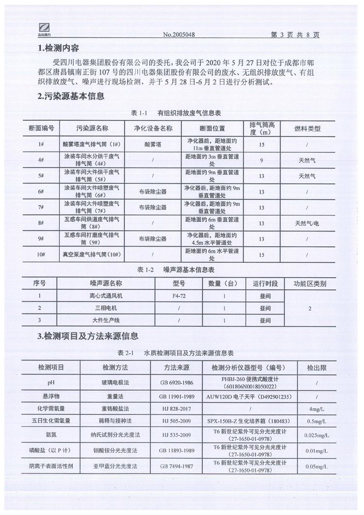 银河电器集团股份有限公司2020年环境信息公开
